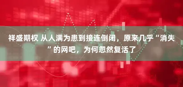 祥盛期权 从人满为患到接连倒闭，原来几乎“消失”的网吧，为何忽然复活了
